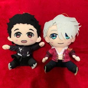 Yuri On Ice Victor and Yuri sitting plush